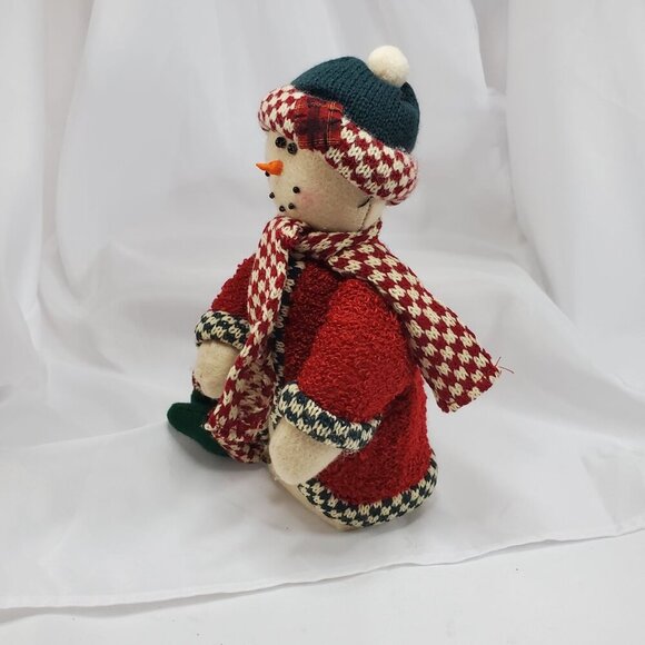 Snowman Family Plush Decor Set With Baby & Child weighted bottoms - Picture 4 of 16